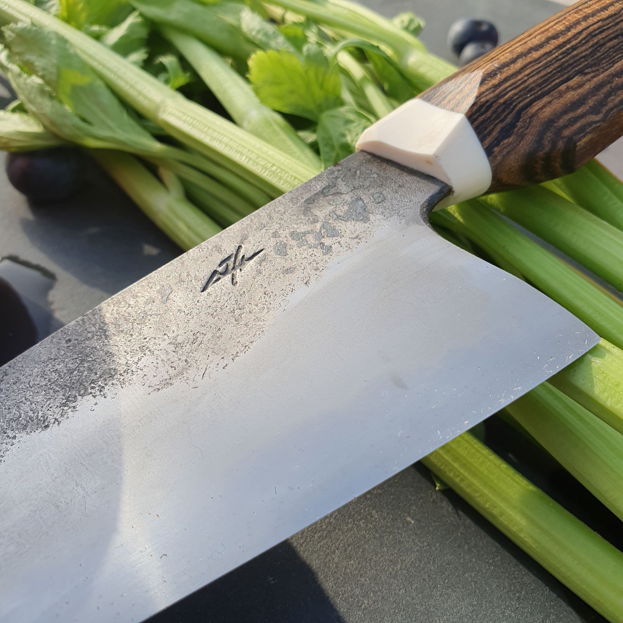 Custom Chef's Knife with Bocote Handle