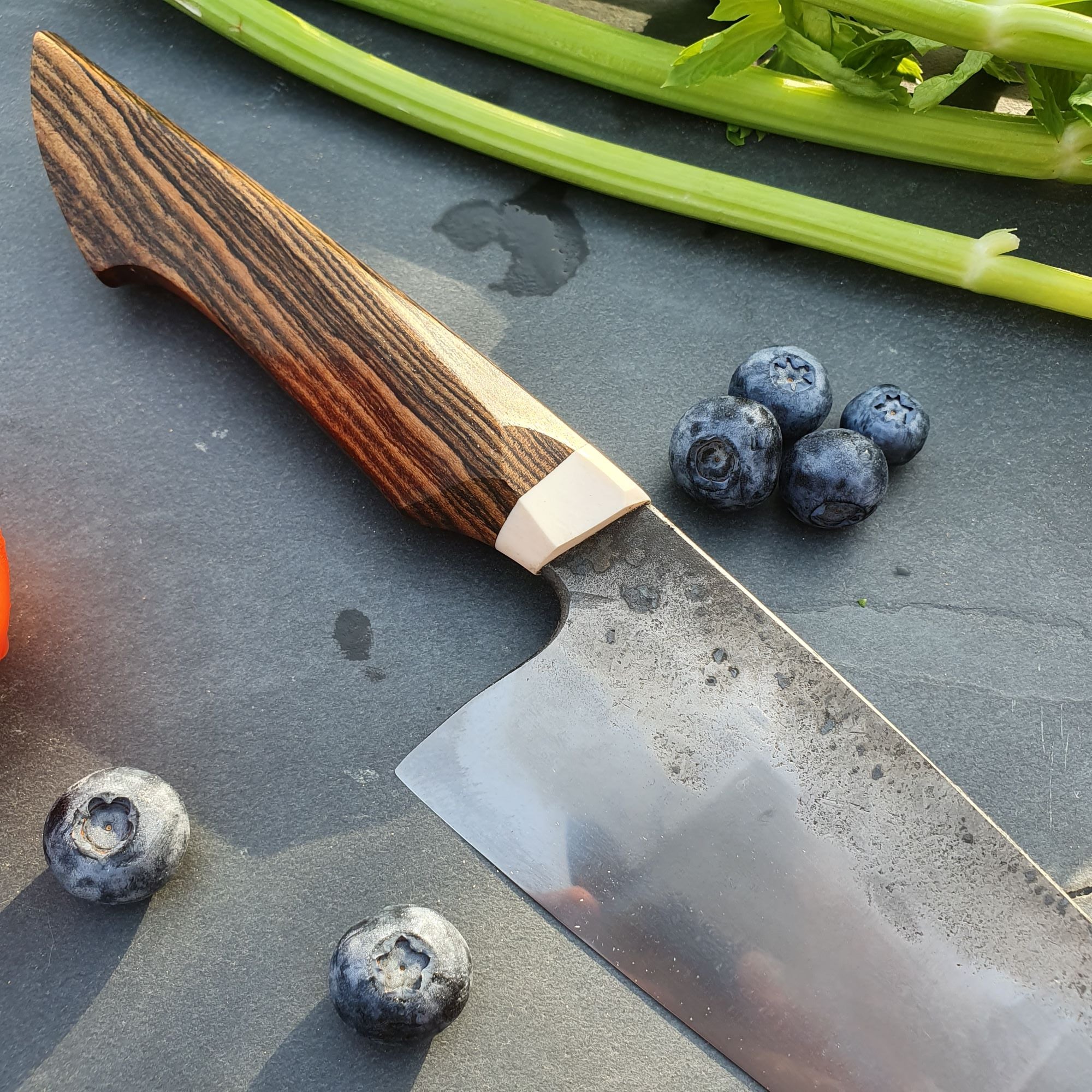 Custom Chef's Knife with Bocote Handle