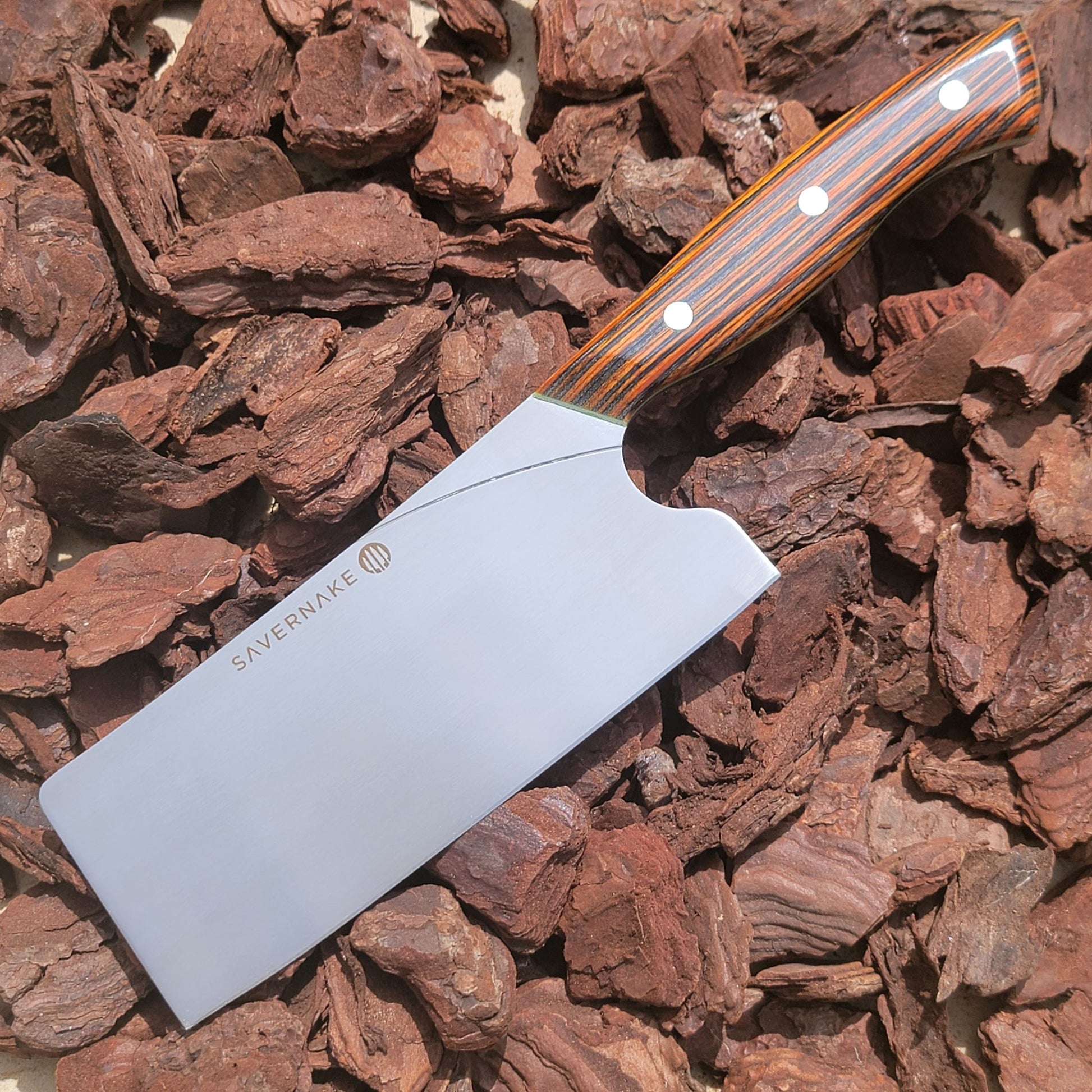 Small Walnut Cleaver #1 — Lost Planet Forge - Fine Handmade Knives